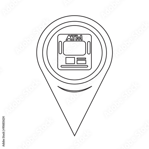 Map Pointer ATM Icon