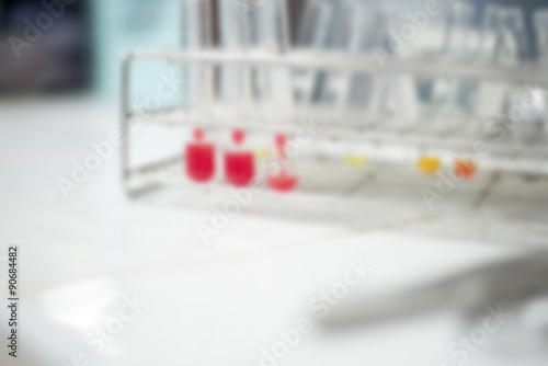 Blurred Chemical laboratory background. Laboratory concept.