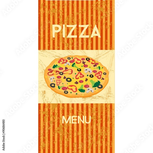 vector design pizza menu restaurant