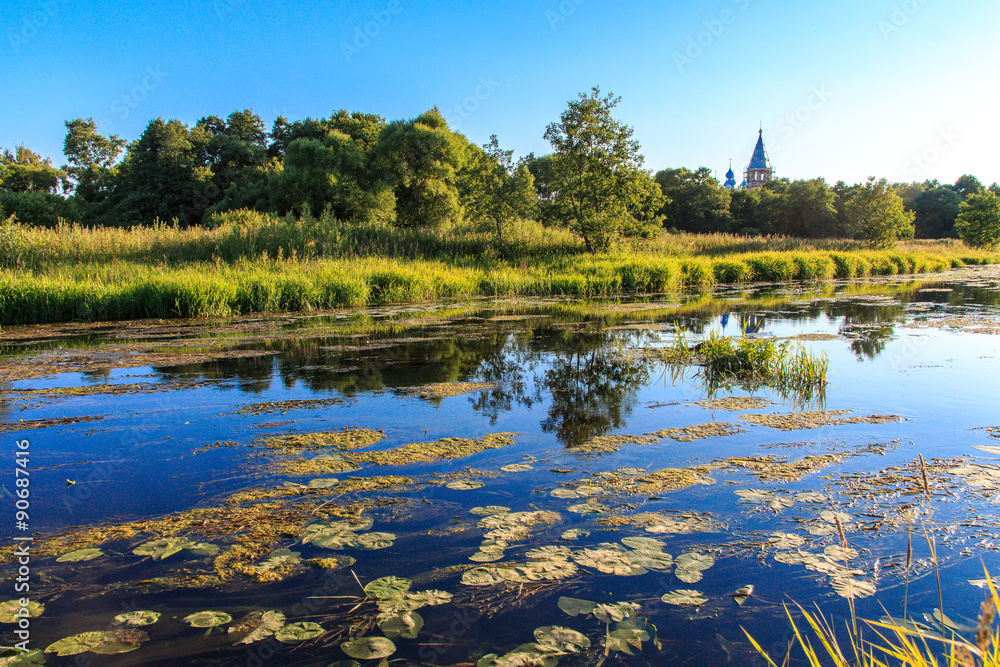 Fototapeta premium Река в июле