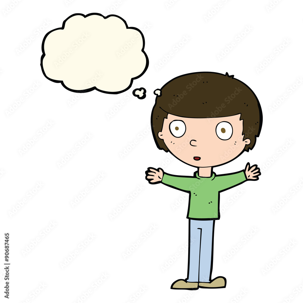 cartoon surprised man with thought bubble cartoon surprised man with thought bubble