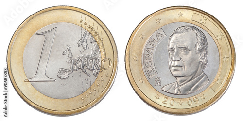 Wallpaper Mural one euro coin Torontodigital.ca