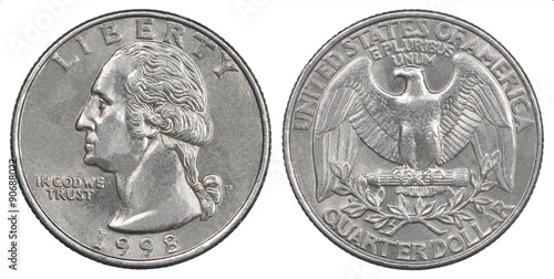 quarter dollar coin photo