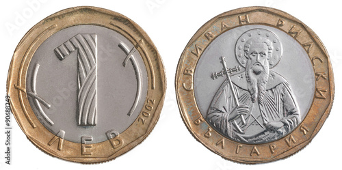 Wallpaper Mural one coin Bulgarian lev Torontodigital.ca