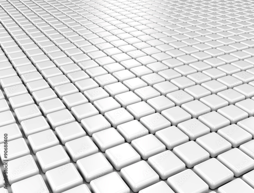 Metallic cubes background