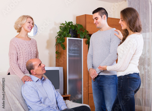 Girl showing his future husband