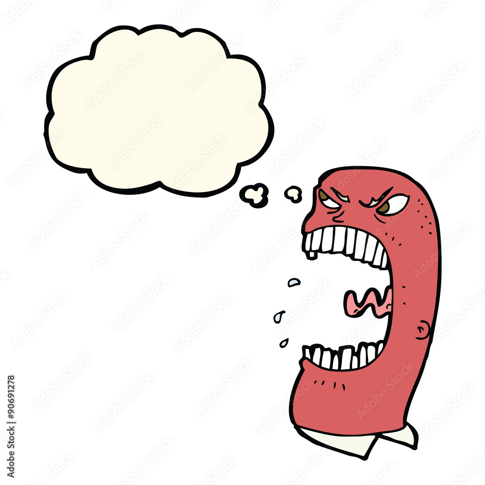cartoon furious man shouting with thought bubble cartoon furious man shouting with thought bubble