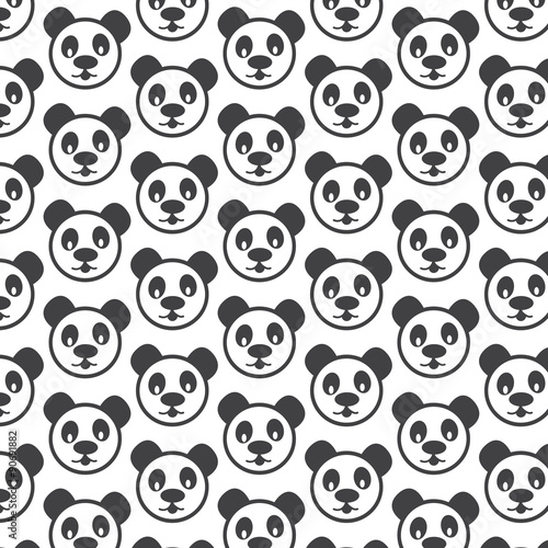 Panda pattern background