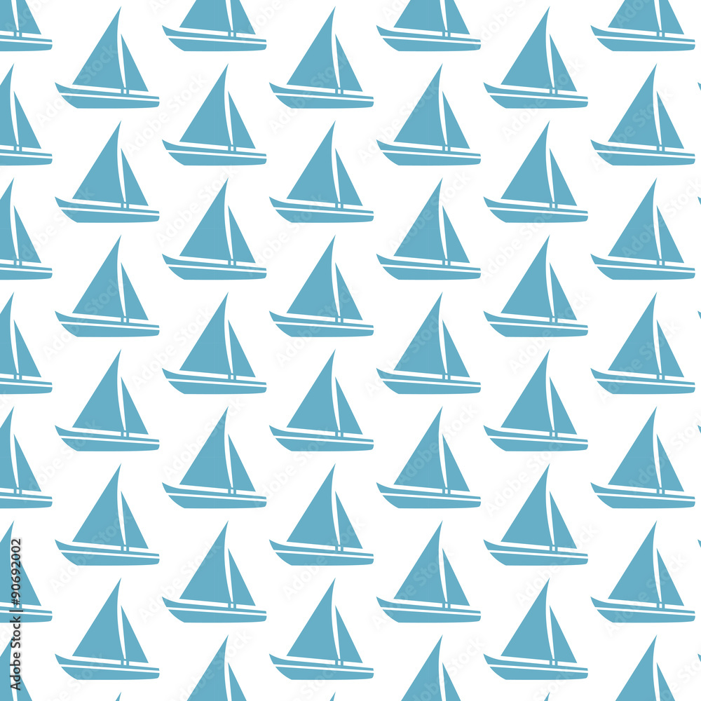 Sailing boat pattern background Sailing boat pattern background
