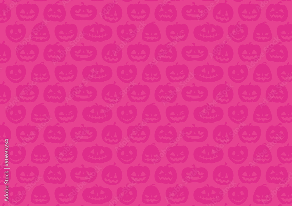 ハロウィン:かぼちゃの背景(ピンク)横 ハロウィン:かぼちゃの背景(ピンク)横