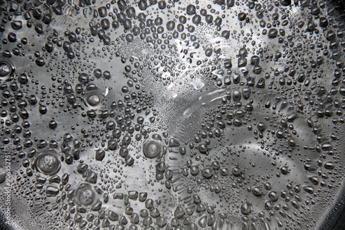background, texture: close-up bubbles of boiling water
