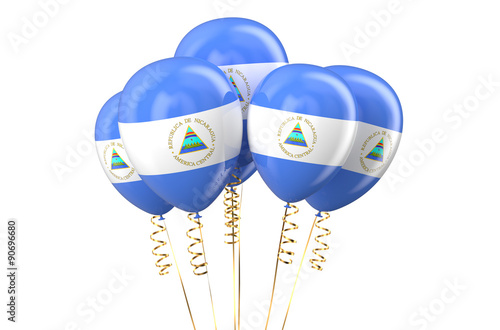 Nicaragua patriotic balloons, holyday concept