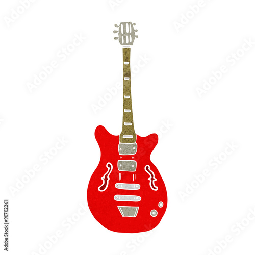 cartoon electric guitar