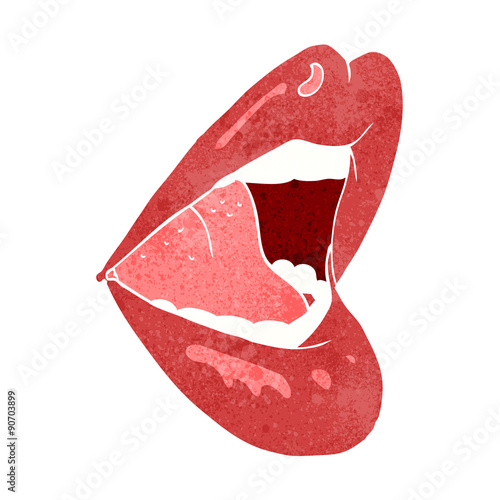 cartoon open mouth