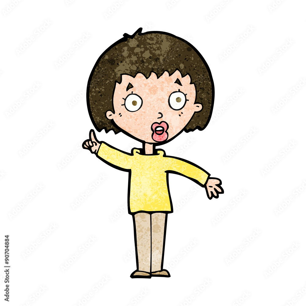 cartoon woman explaining her point cartoon woman explaining her point