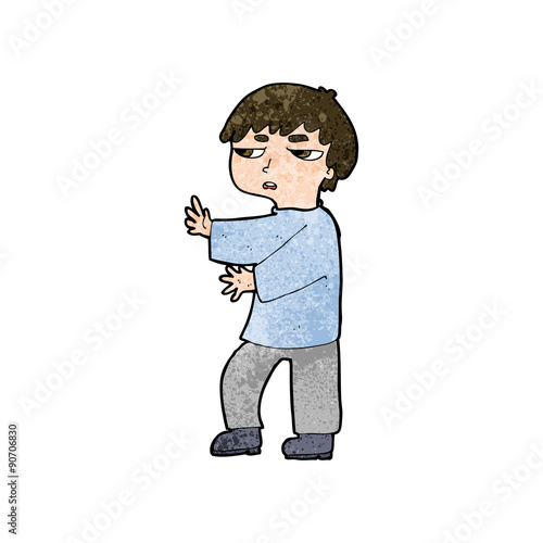 cartoon man gesturing