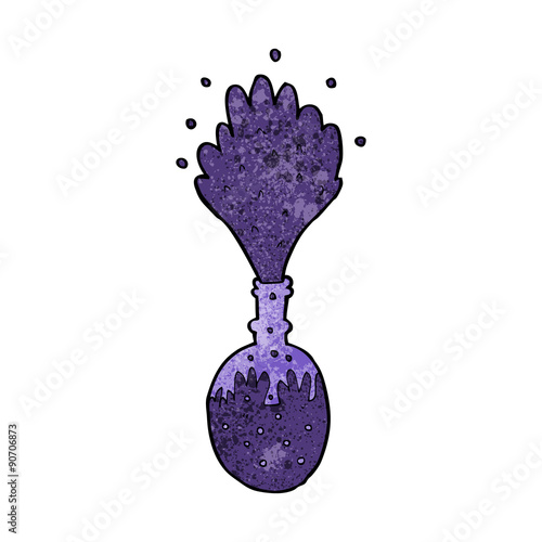 cartoon explosing chemicals