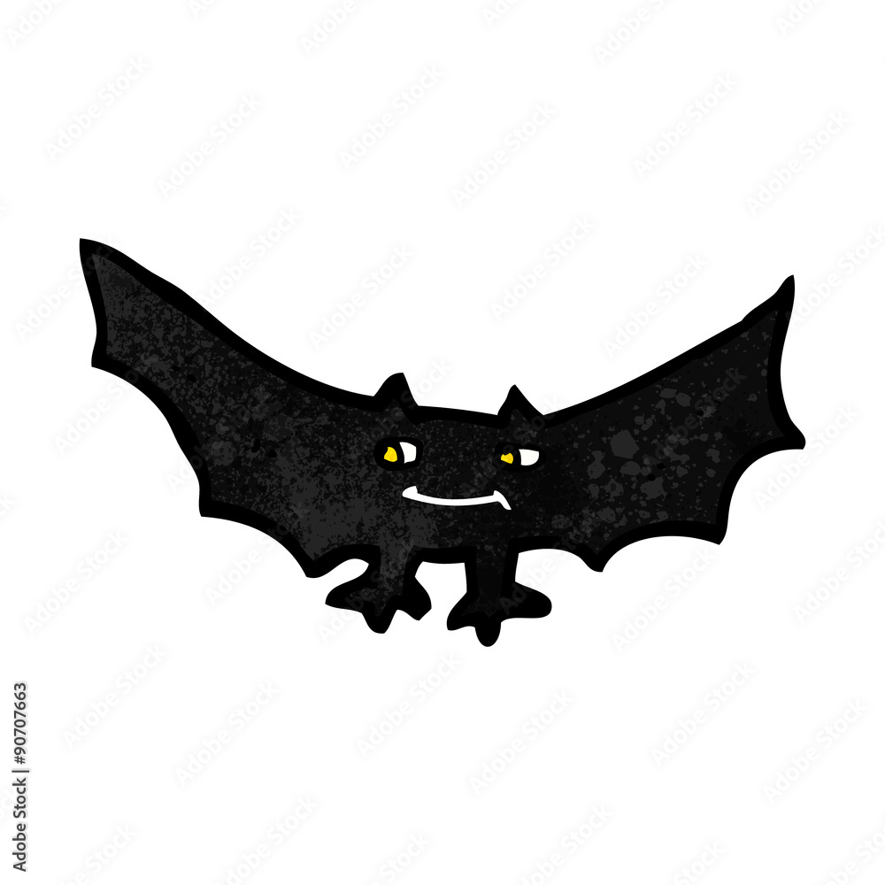 Fototapeta premium cartoon spooky vampire bat