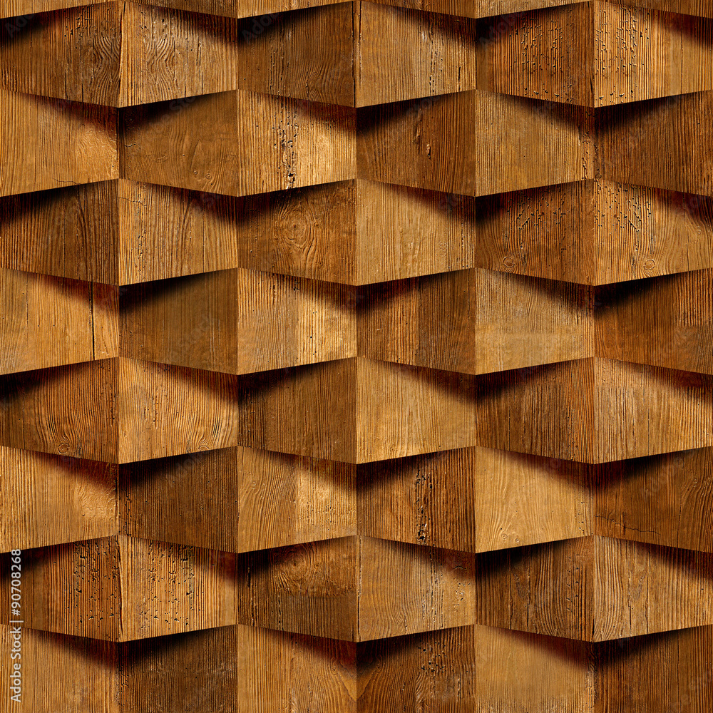 Naklejka premium abstract decorative bricks - seamless background - wood texture