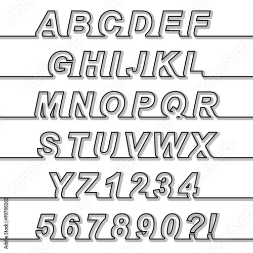 One Line Font