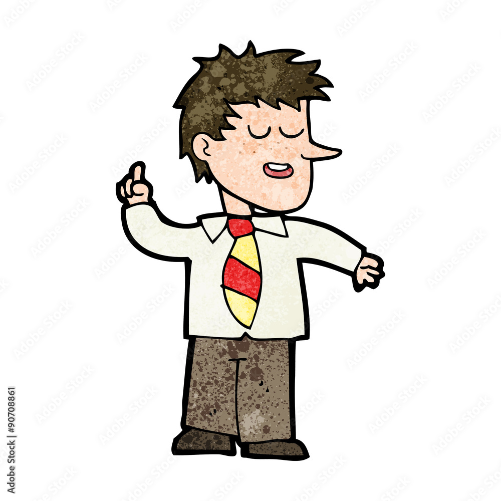 cartoon man with good idea cartoon man with good idea