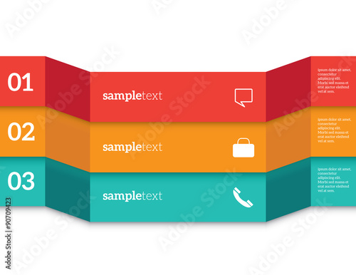 Vector Infographic report template and icons