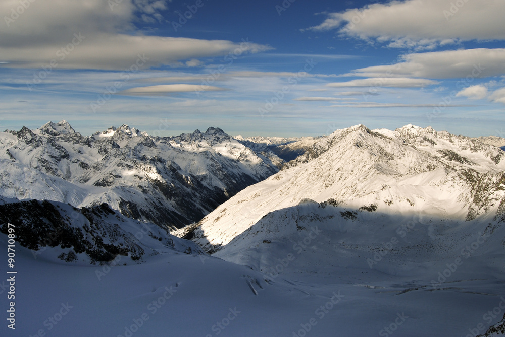 Winter mountain in Austria
