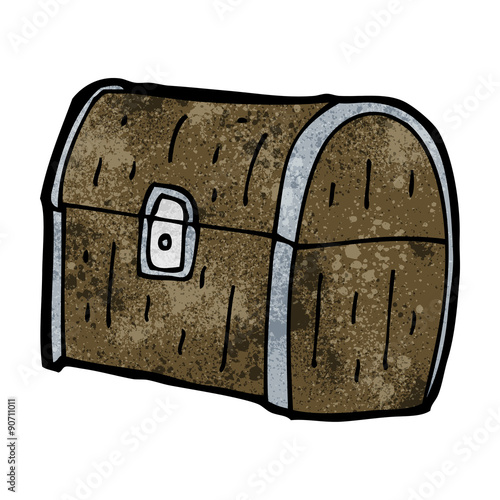 cartoon treasure chest