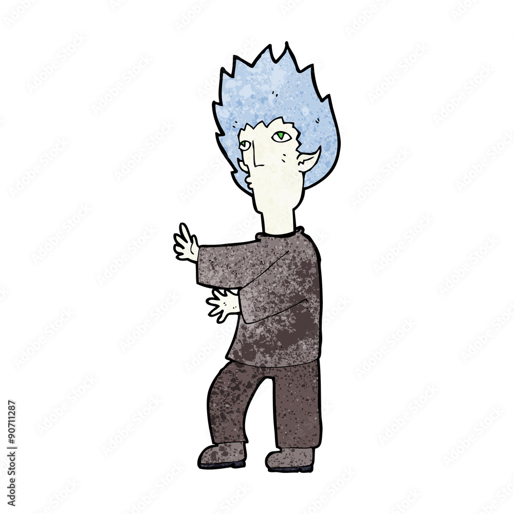 Fototapeta premium cartoon vampire man