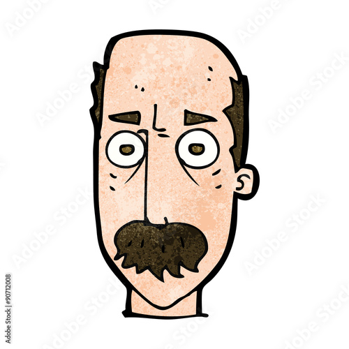 cartoon man with mustache