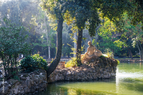 Photography Villa Borghese in Rome, Temple of Esculapio, Pincian Hill, Rome, Italy