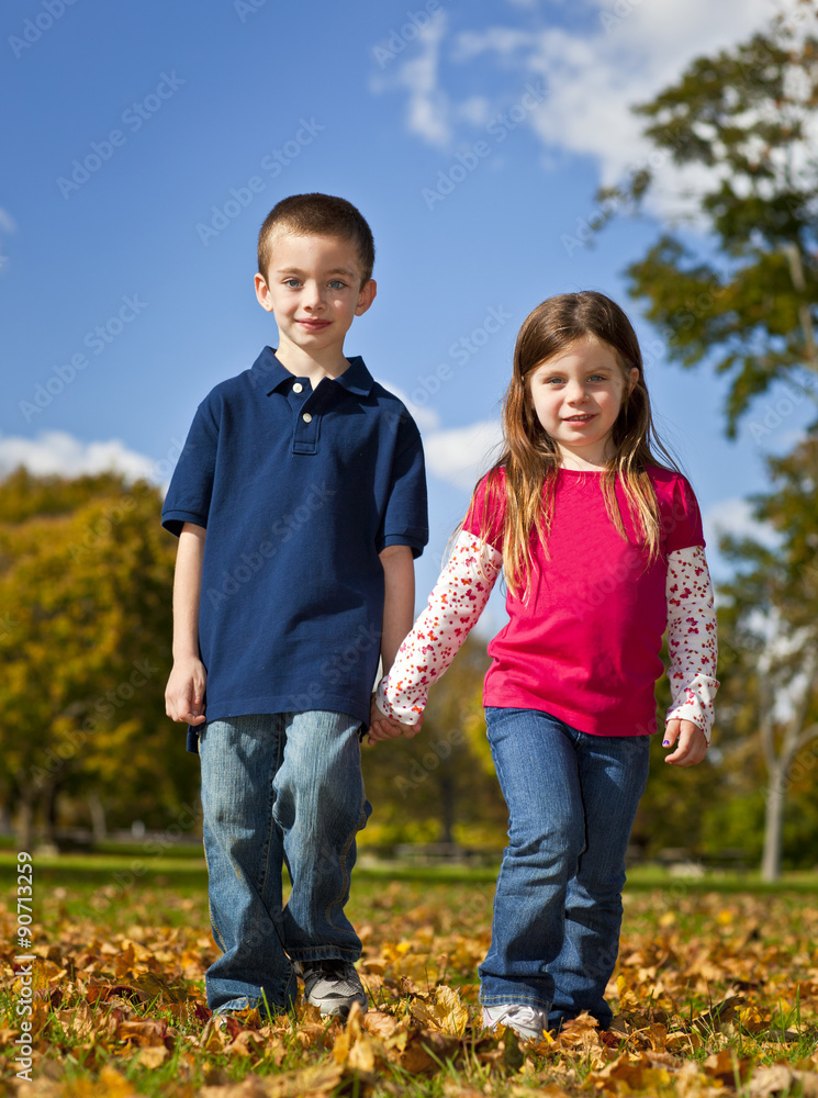 Fototapeta premium Brother and sister