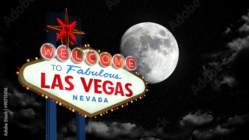 Las Vegas Sign Time Lapse Night