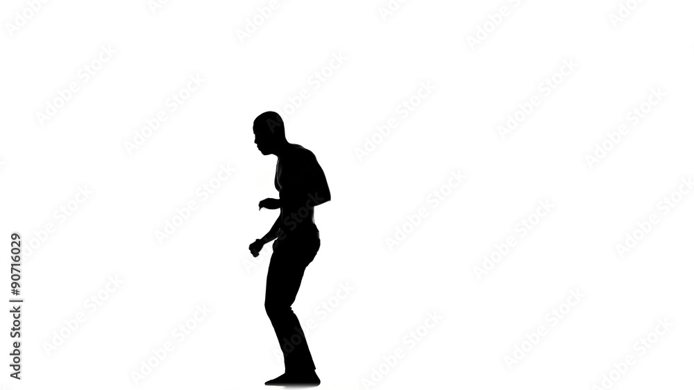 Afro american man with naked torso enjoy dancing social latina Afro american man with naked torso enjoy dancing social latina