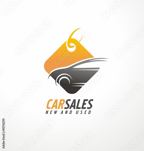 Car sales creative symbol design idea
