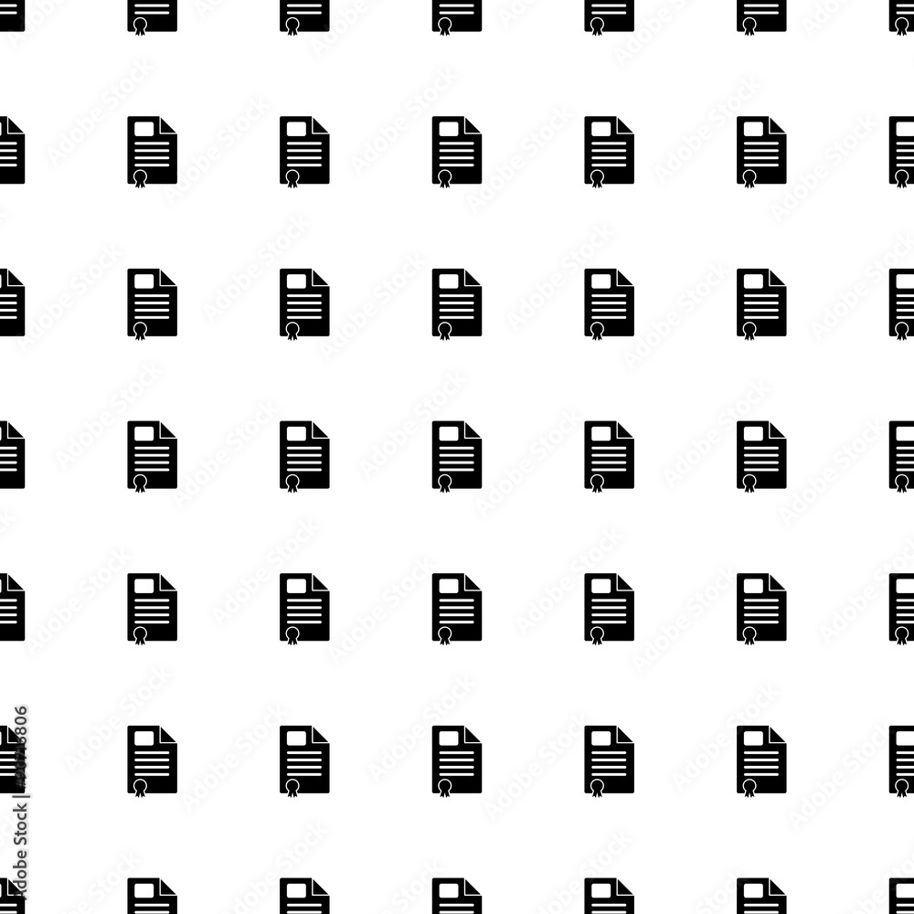 Document seamless pattern. Vector