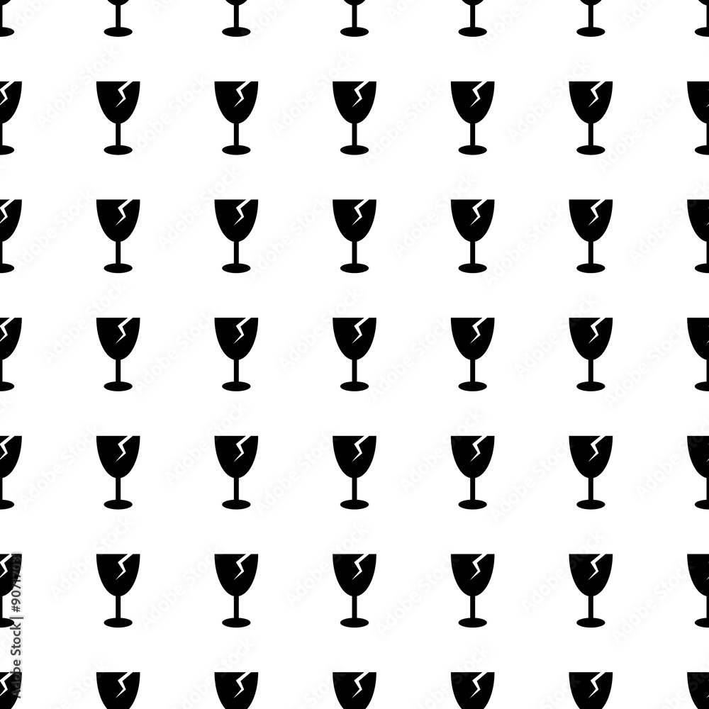 Broken glass seamless pattern. Vector Broken glass seamless pattern. Vector