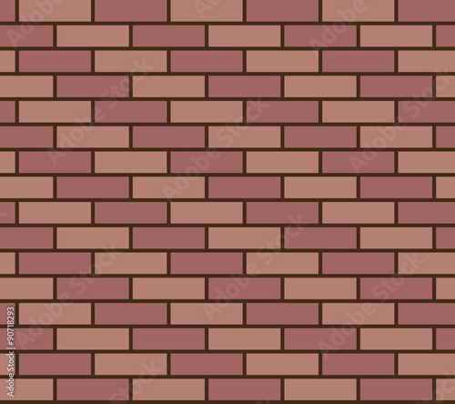 Brick wall seamless texture vector
