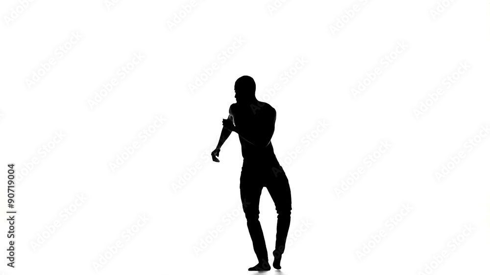 Afro american man with naked torso go on dancing social latina Afro american man with naked torso go on dancing social latina
