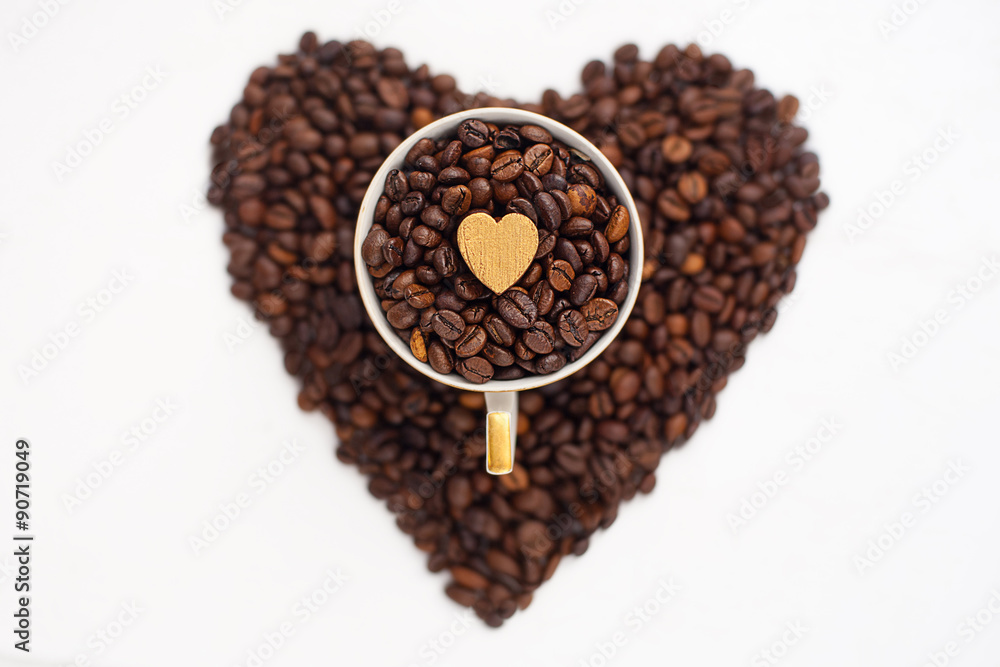 coffee beans in the shape of a heart coffee beans in the shape of a heart