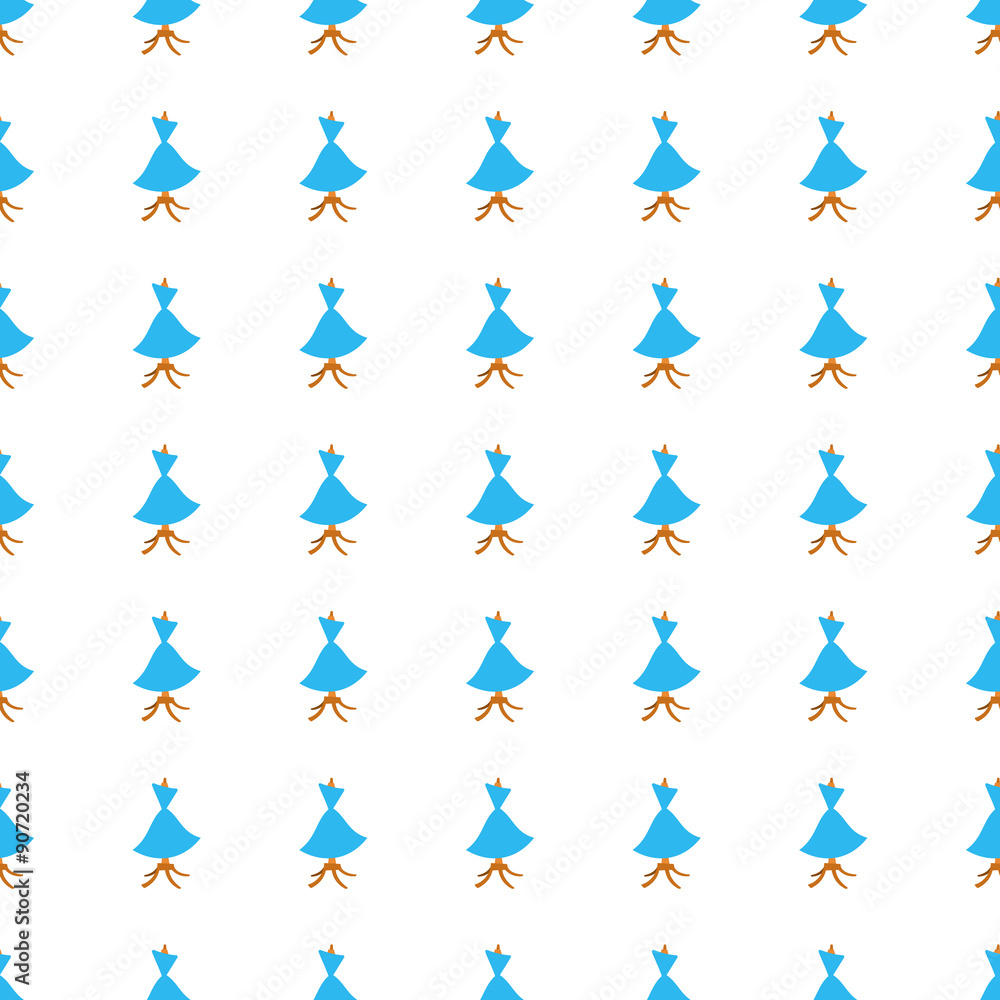 woman dress seamless pattern. Vector woman dress seamless pattern. Vector