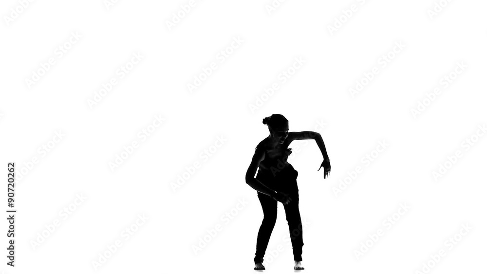 Attractive social latina dancer with ponytail continue dancing Attractive social latina dancer with ponytail continue dancing