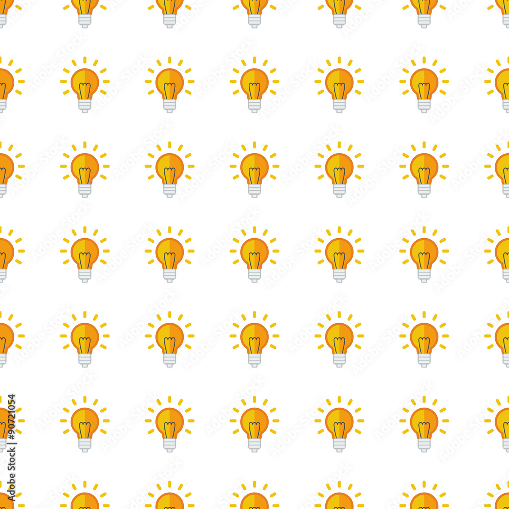 Lightbulb seamless pattern. Vector Lightbulb seamless pattern. Vector