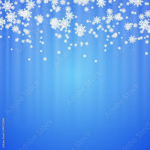 Christmas and New Year abstract blurry vector background
