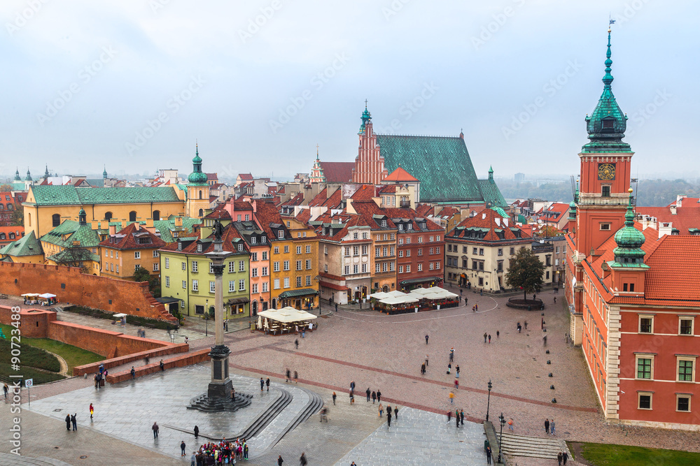 Fototapeta premium Panoramiczny widok na Warszawę