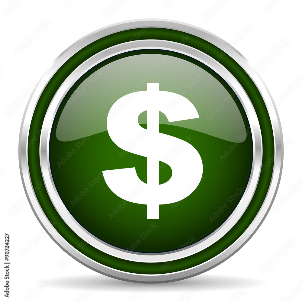 dollar green glossy web icon dollar green glossy web icon