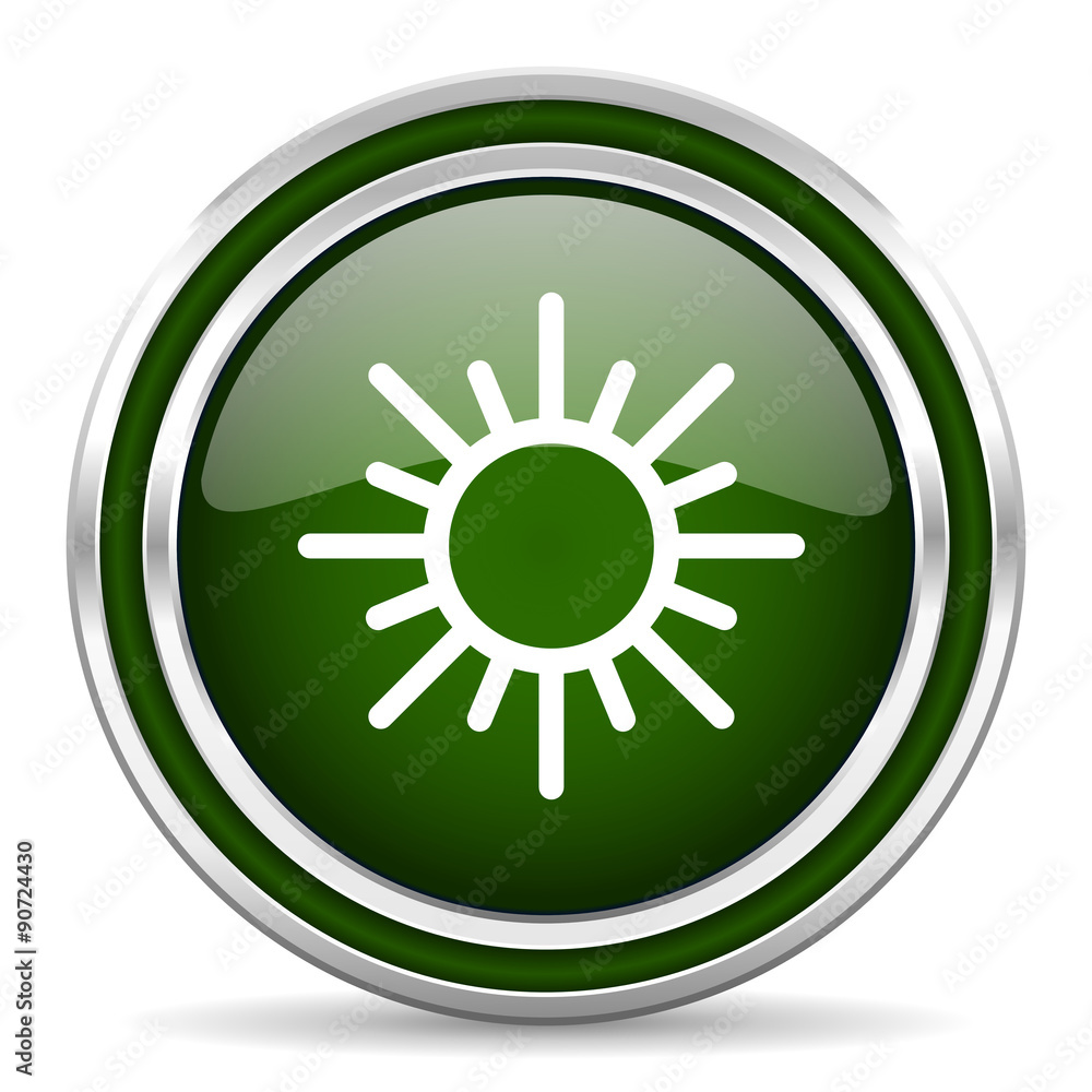 sun green glossy web icon sun green glossy web icon