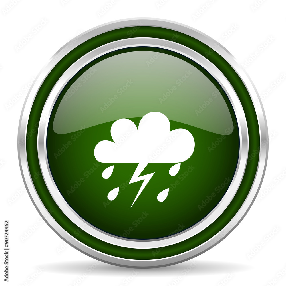 storm green glossy web icon storm green glossy web icon