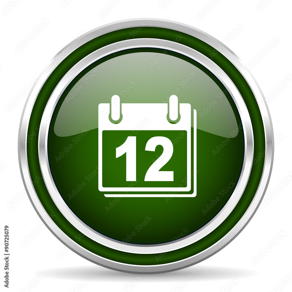 calendar green glossy web icon calendar green glossy web icon