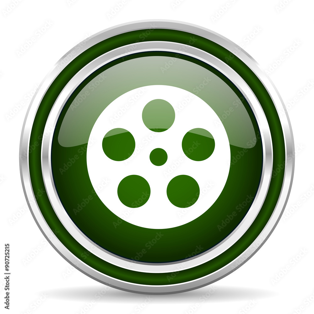 film green glossy web icon